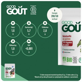 GOOD GOUT BIO Ratatouille s quinou 3x190 g