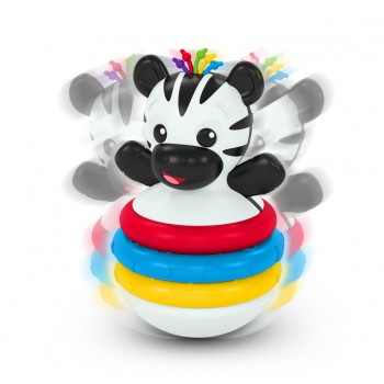 BABY EINSTEIN Hryzačka stohovacia zebra Stack & Wobble Zen™ 3m+