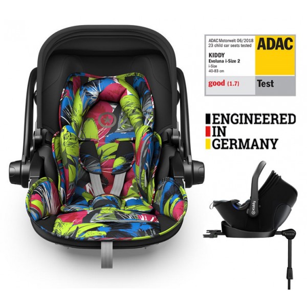 KIDDY Autosedačka Evoluna i-size 2 + Isofix základňa 40-83 cm Street Jungle BZP