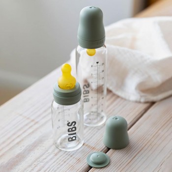 BIBS Baby Bottle sklenená fľaša 110ml Woodchuck