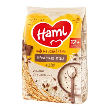 HAMI Kaša mliečna ryžová stracciatella 210 g