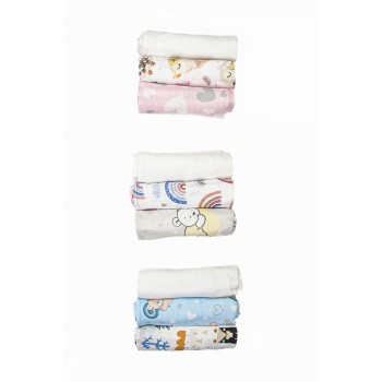 Farebné plienky balené 3ks