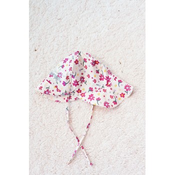 STERNTALER Klobúk do dažďa nepremokavý kvetinky rosa dievča veľ. 49 cm- 12-18 m