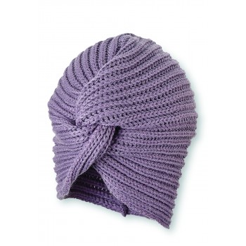 STERNTALER Turban pletený s uzlom purple dievča veľ. 47 cm- 9-12 m