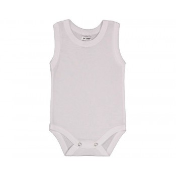 Scamp biele body bez rukávov Basic kombi 62