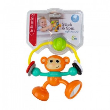 Infantino Stick & Spin opička s prísavkou