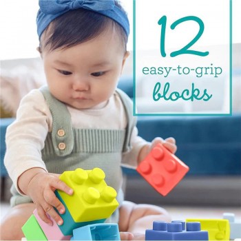 Infantino Super Soft 1st Building Blocks prvé kocky