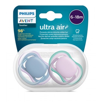 Philips AVENT Cumlík Ultra air neutral 6-18m dievča modrá 2ks