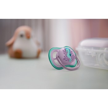 Philips AVENT Cumlík Ultra air obrázok 6-18m dievča (more) 2ks