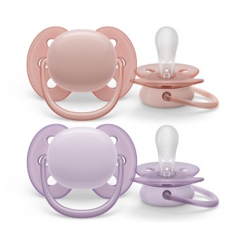 Philips AVENT Cumlík Ultrasoft Premium neutral 0-6m dievča 2 ks