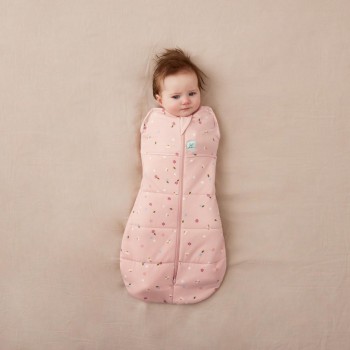 ERGOPOUCH Zavinovačka a vak na spaní 2v1 Cocoon Daisies 0-3 m, 3-6 kg, 2,5 tog