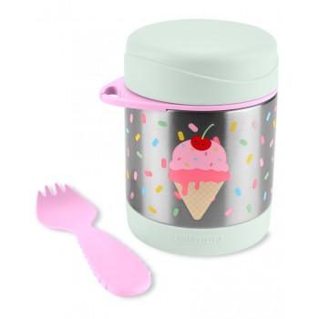 SKIP HOP Spark Style Termoska na jedlo s lyžičko/vidličkou Zmrzlina 325 ml, 3r+