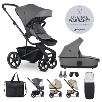 EASYWALKER Set XXL kočík kombinovaný Harvey⁵ Pebble Grey s príslušenstvom