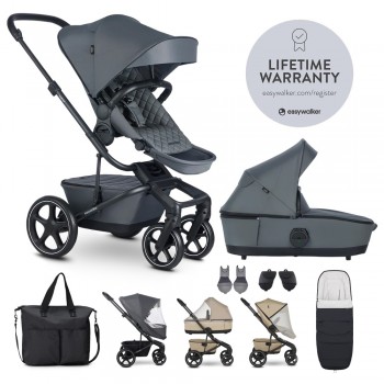 EASYWALKER Set XXL kočík kombinovaný Harvey⁵ Premium Mineral Grey s príslušenstvom