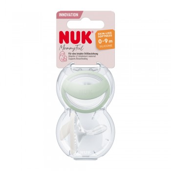 NUK Cumlík Mommy Feel v boxe, mint 0-9m, 2ks