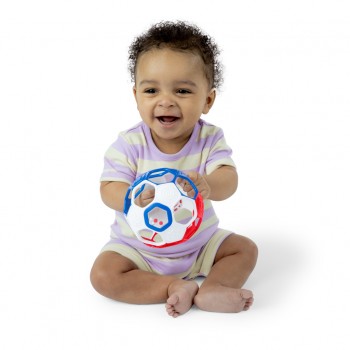 OBALL Hračka Oball RATTLE GOALS™ 10 cm Red, White & Blue 0m+