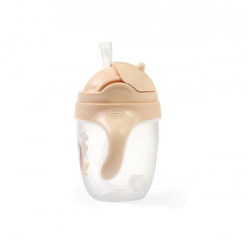 BABYONO Hrnček učiaci so slamkou Leňochod 6m+