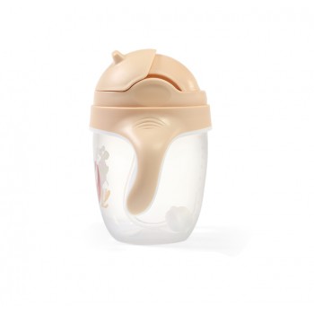 BABYONO Hrnček učiaci so slamkou Leňochod 6m+