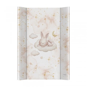 CEBA Podložka prebaľovacia 2-hranná s pevnou doskou (50x70) Ultra Light Sleepy Bunny