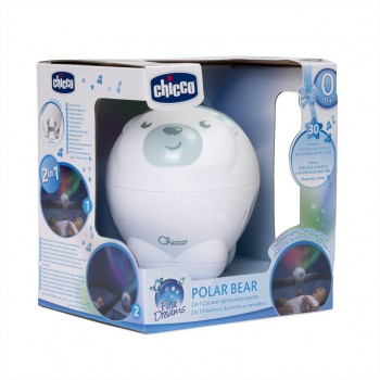 CHICCO Projektor s polárnou žiarou Polárny medveď modrý
