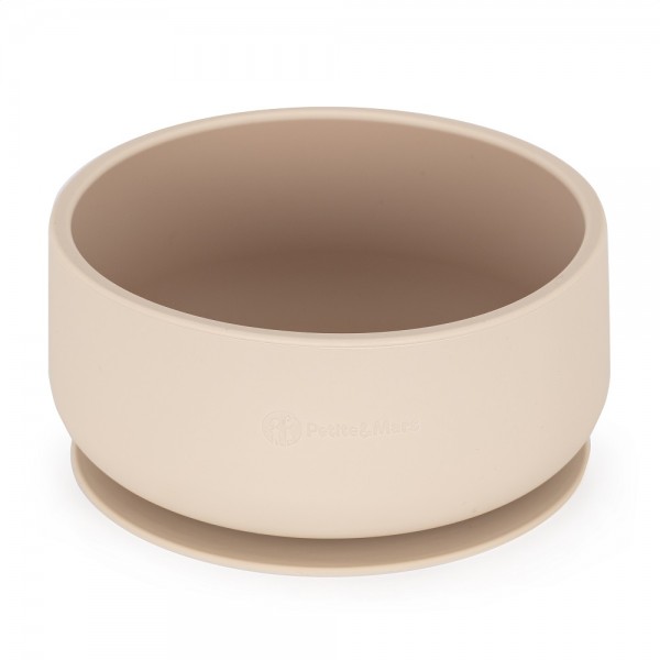 PETITE&MARS Miska dvojfarebná silikónová Take&Match Desert Sand 6m+