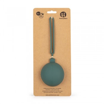 PETITE&MARS Puzdro silikónové na cumlík Misty Green 0m+