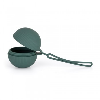 PETITE&MARS Puzdro silikónové na cumlík Misty Green 0m+