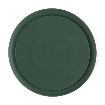 PETITE&MARS Tanierik silikónový deliaci okrúhly Take&Match Misty Green 6m+