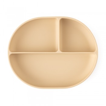 PETITE&MARS Tanierik silikónový deliaci oválny Take&Match Desert Sand 6m+