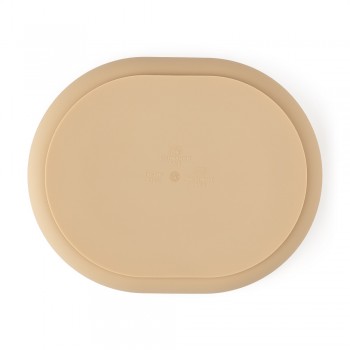 PETITE&MARS Tanierik silikónový deliaci oválny Take&Match Desert Sand 6m+