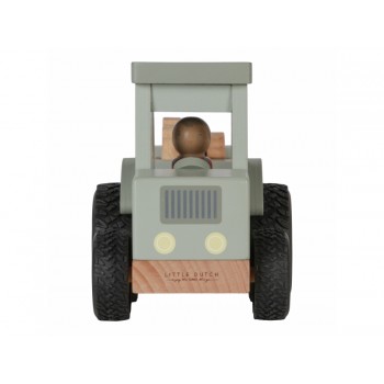 LITTLE DUTCH Traktor s prívesom drevený Farma
