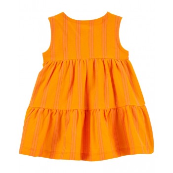 CARTER'S Šaty s nohavičkami Yellow Stripes dievča NB