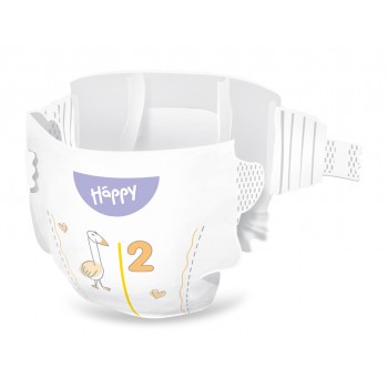 BELLA HAPPY Baby Plienky jednorazové Mini 3-6 kg Big Pack 78 ks