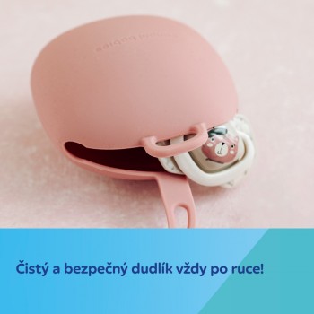 CANPOL BABIES Silikónový obal na cumlík šedý