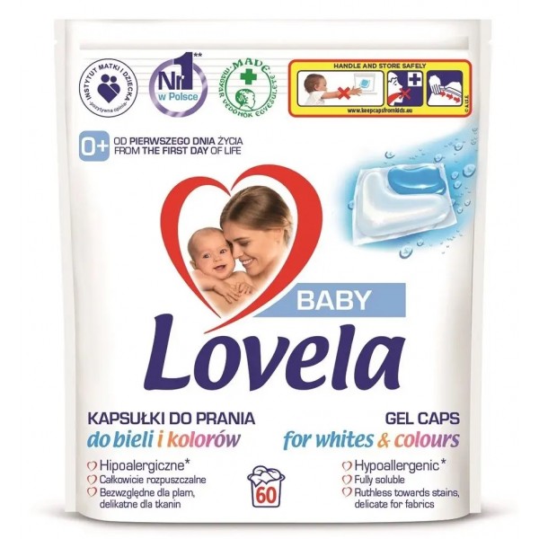 Lovela Baby kapsule gelové na pranie 60 ks