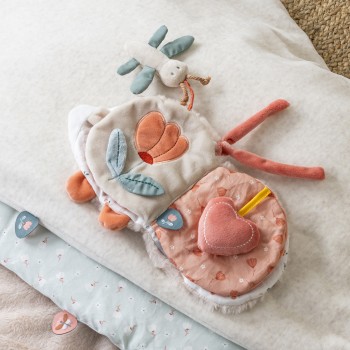 NATTOU Knižka plyšová ježko Zoe s aktivitami 15 cm Mila, Zoe & Lana