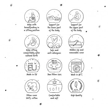 CEBA Vankúš na dojčenie Cebuška PHYSIO Duo Žerzej Brown Leaves 300 cm