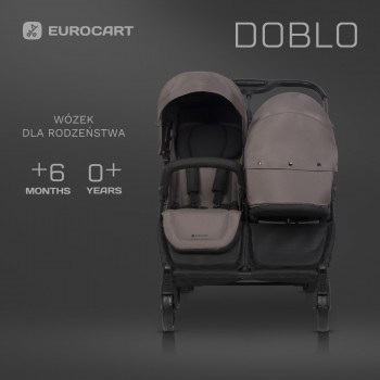 Wózek dziecięcy Euro-Cart Doblo Taupe 