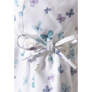 STERNTALER Klobúk s ochranou krku motýliky organická bavlna UV 30+ biela dievča- 43 cm 5-6 m