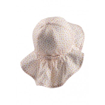 STERNTALER Klobúk s ochranou krku bodky organická bavlna ecru dievča- 43 cm 5-6 m