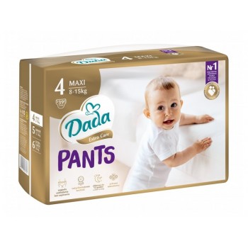 DADA Extra Care Pants Nohavičky plienkové jednorazové 4 Maxi (8-15 kg) 39 ks