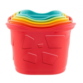CHICCO Poháriky stohovacie farebné Eco+ 6m+