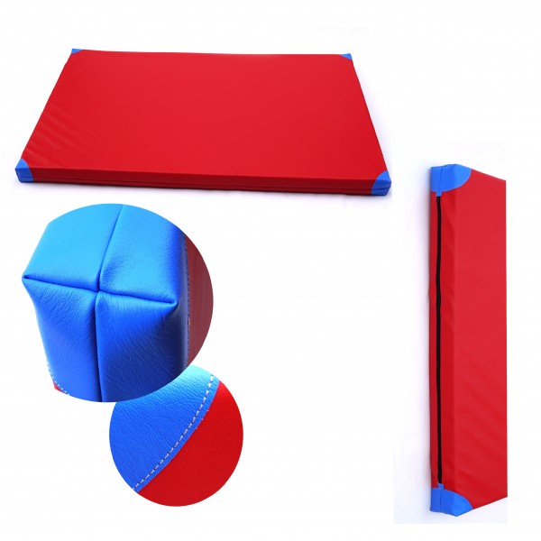 Gymnastický matrac 200x120 červený/modrý