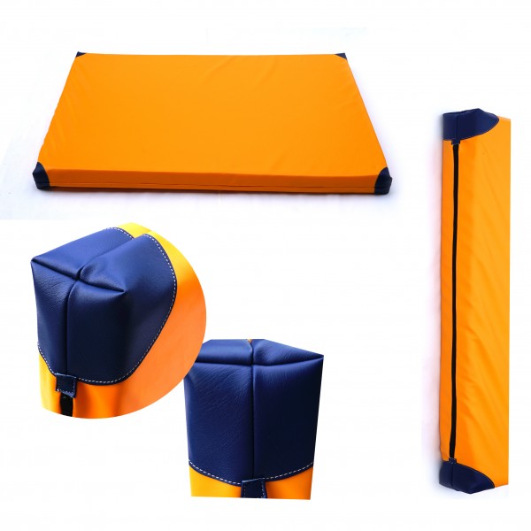 Gymnastický matrac 200x120 oranžový/granát