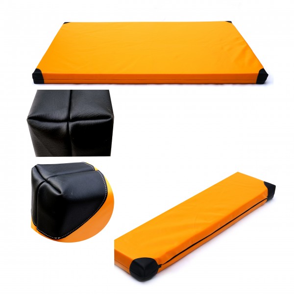 Gymnastický matrac 200x120 oranžový/čierny