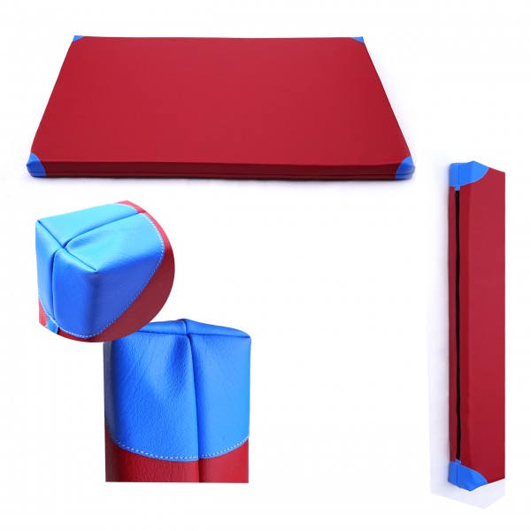 Gymnastický matrac 200x120 bordový/modrý