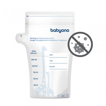 BABYONO Sáčky na materské mlieko 180 ml 30 ks