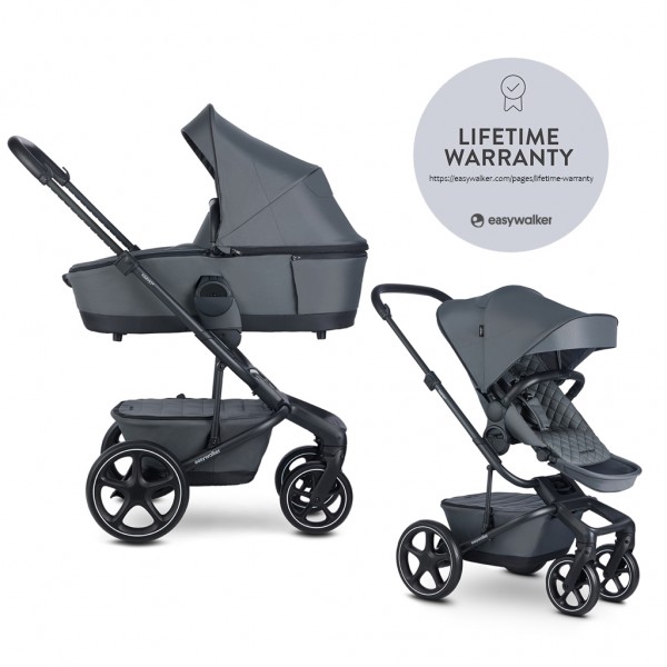 EASYWALKER Kočík kombinovaný Harvey⁵ Premium 2v1 Mineral Grey LITE RWS