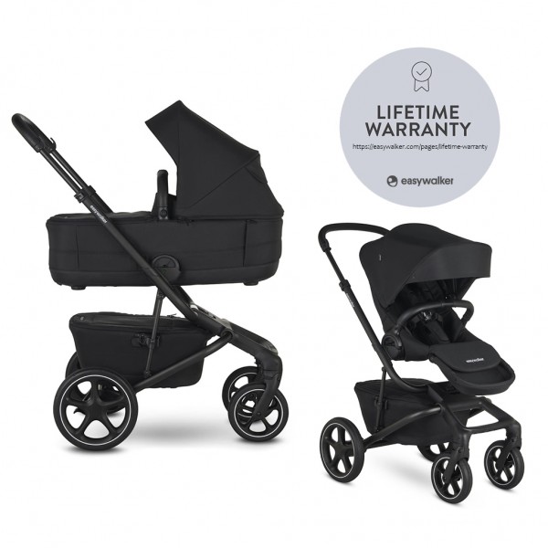 EASYWALKER Kočík kombinovaný Jimmey 2v1 Pepper Black LITE RWS