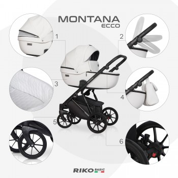 Wózek dziecięcy Riko Basic Montana Ecco 11 Cream 